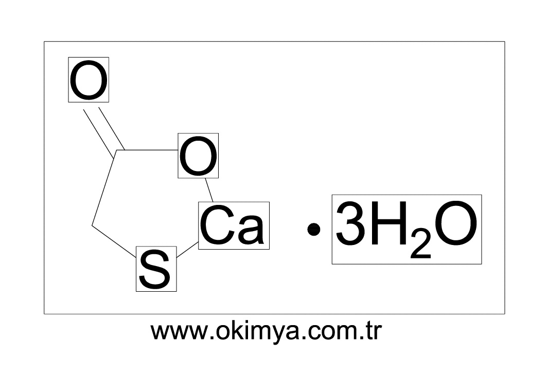 thioglycolic acid and calcium thioglycolate chemical structure comparison
